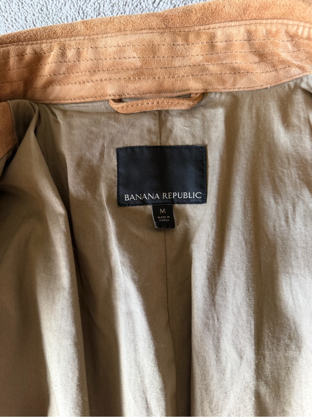 Banana Republic - Heritage Suede Trench Coat - Tan - Never Worn - Picture 8 of 11